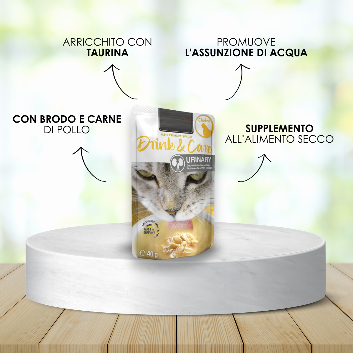 Drink Funzionale URINARY per la salute dell'apparato urinario del tuo gatto