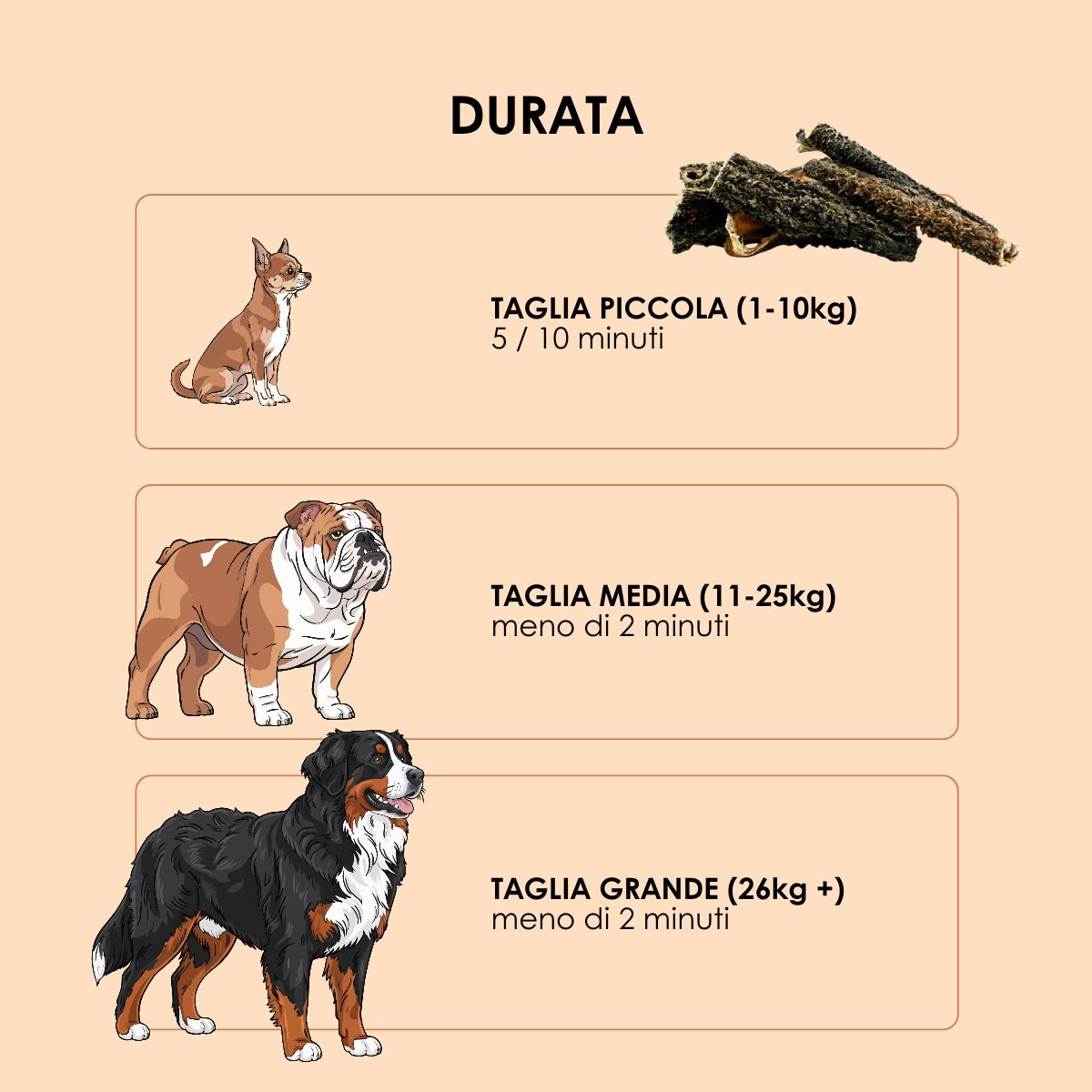Snack funzionale Naturale per Cani: Trippa di Manzo essiccata lentamente in forno  100 g