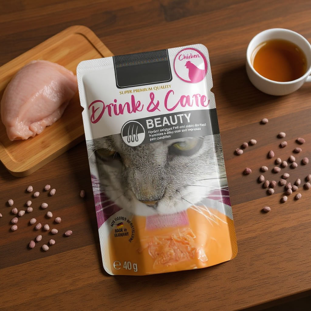 Drink Funzionale BEAUTY per un pelo morbido e setoso del tuo gatto