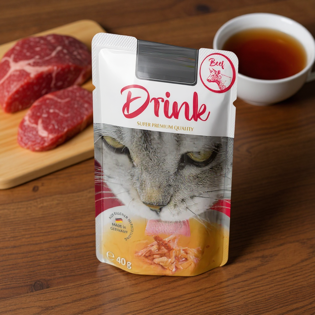 Drink al MANZO per un’adeguata idratazione del tuo gatto