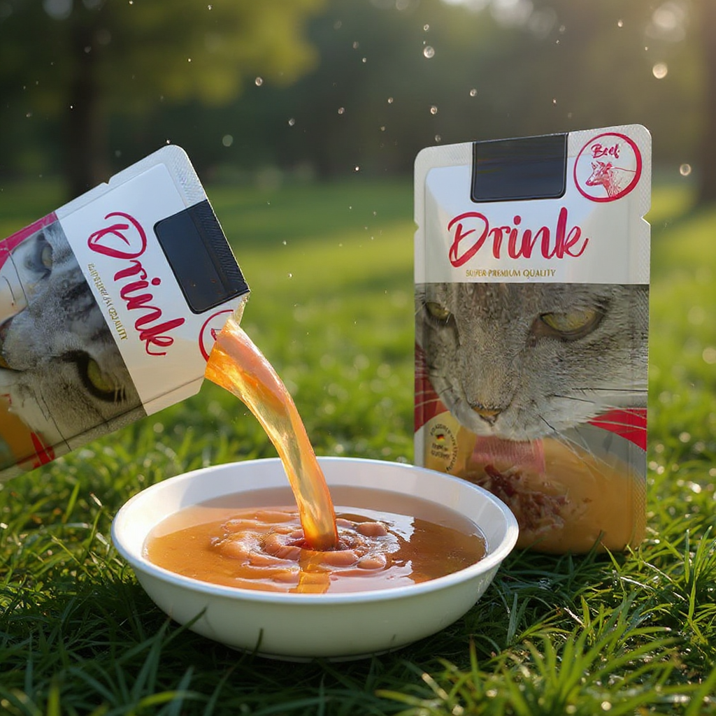 Drink al MANZO per un’adeguata idratazione del tuo gatto