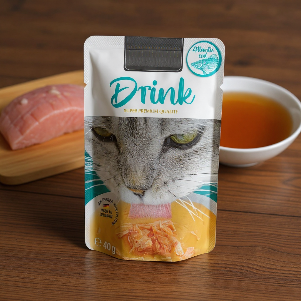 Drink al MERLUZZO per un’adeguata idratazione del tuo gatto