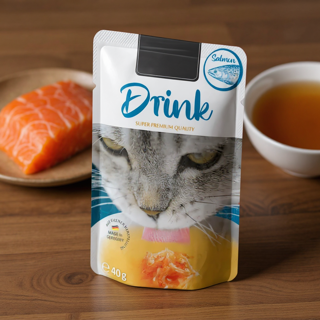 Drink al SALMONE per un’adeguata idratazione del tuo gatto