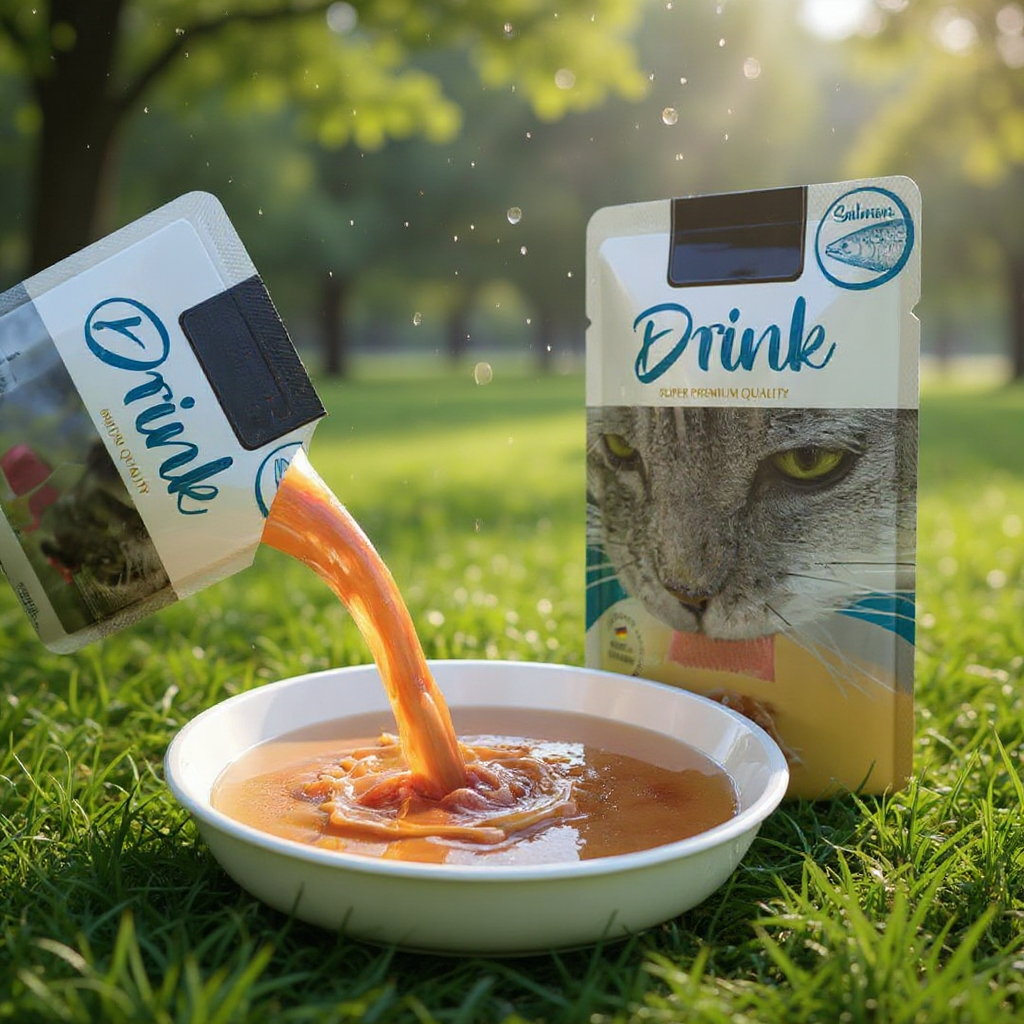 Drink al SALMONE per un’adeguata idratazione del tuo gatto