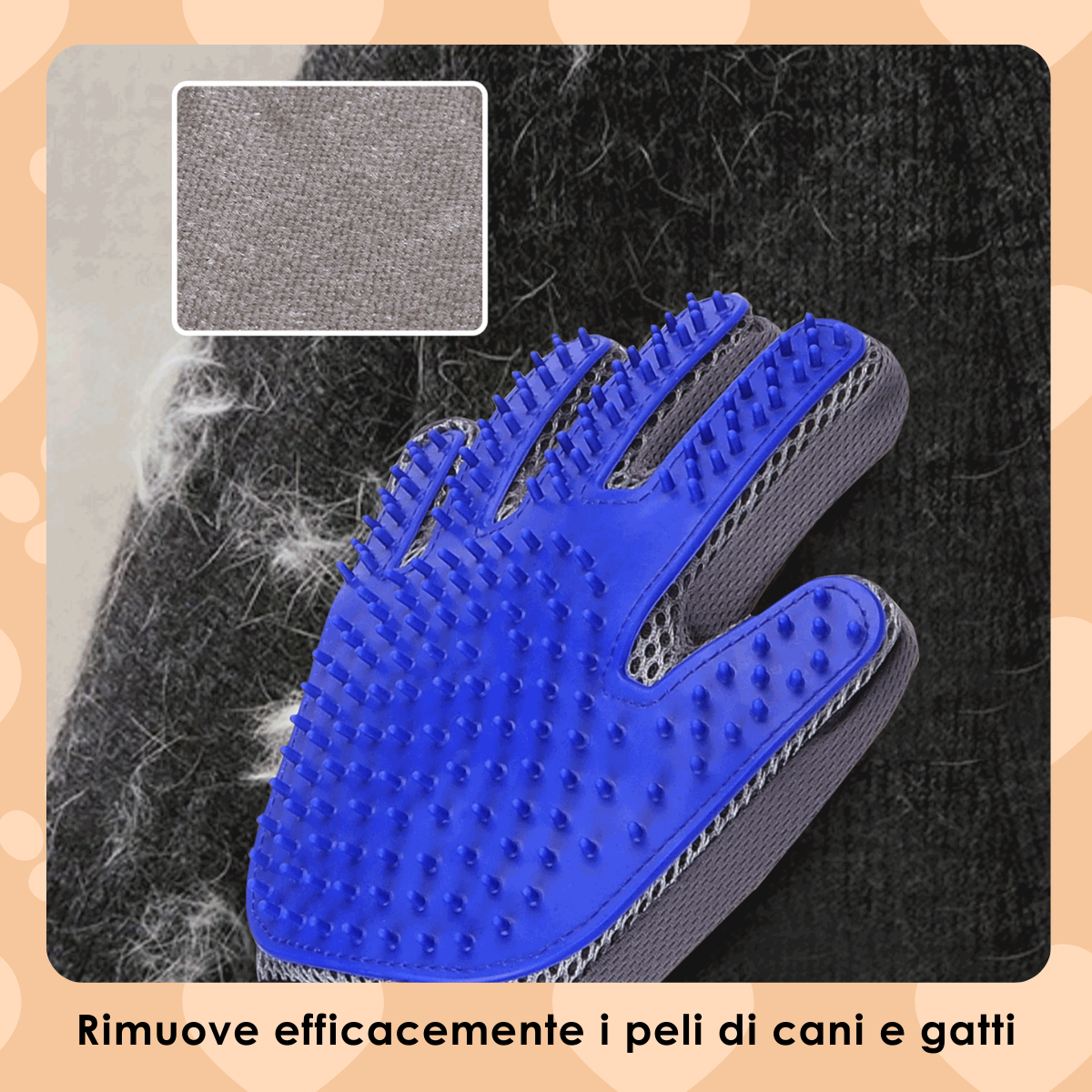 Guanto da Toelettatura per cani e gatti