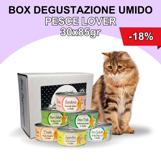 Box Degustazione Umido Gatto - Pesce Lover (30x85gr)