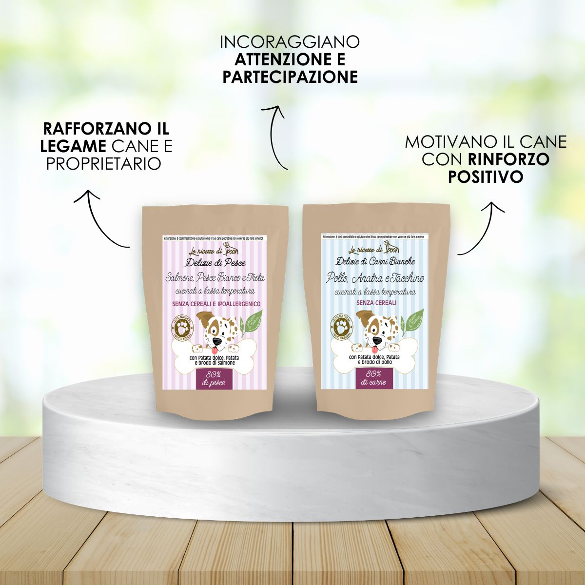 Premio Addestramento per Cani 80% Carni Bianche Grain Free