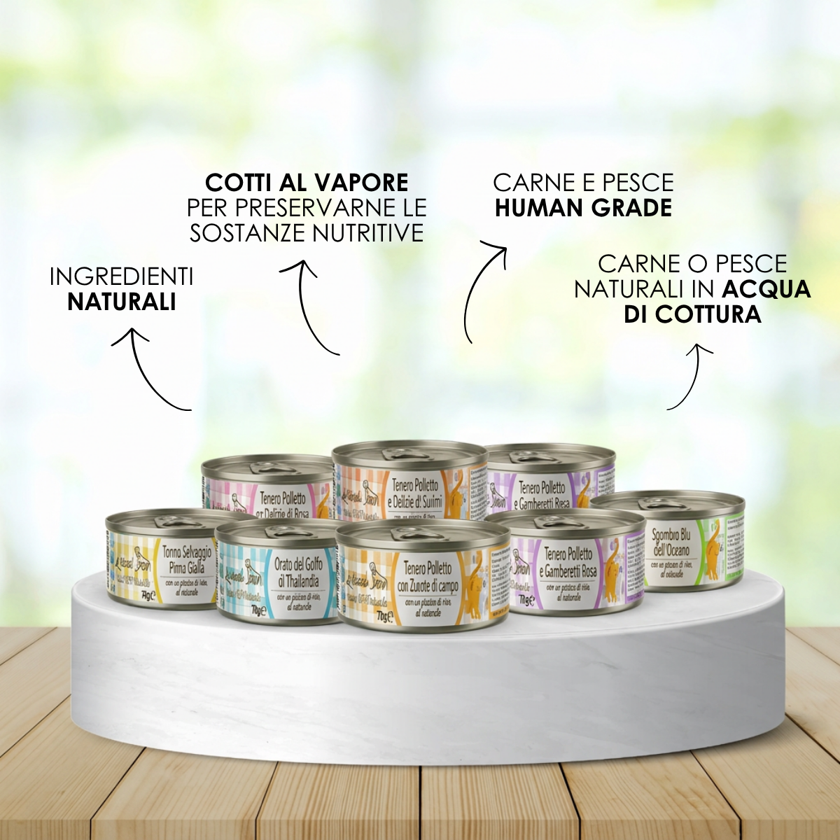 Le Ricette Semplici | Umido Naturale | Tonnetto Pelamis e Gamberetti Rosa, acqua di cottura ed un pizzico di riso, cotti al vapore in vasetto 70 g