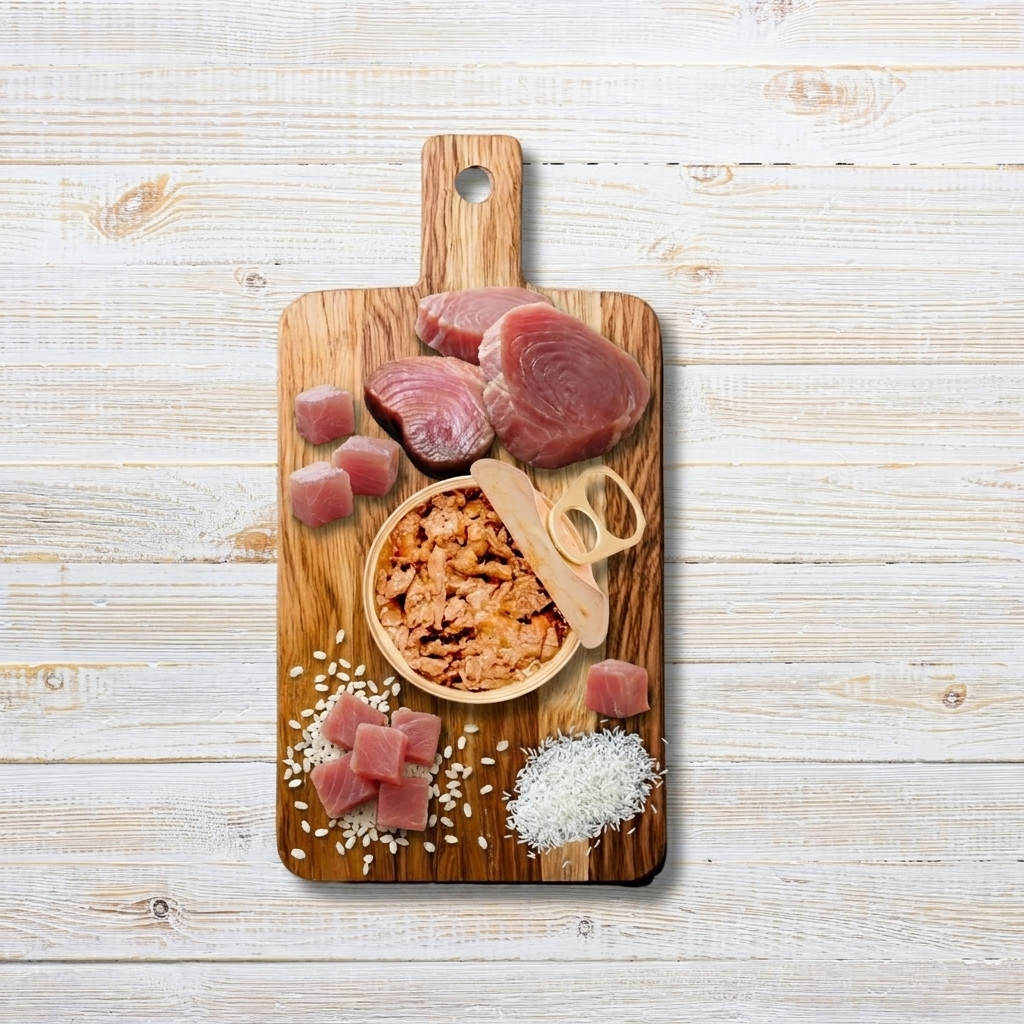 Le Ricette Semplici | Umido Naturale - Tonno Selvaggio Pinna Gialla, acqua di cottura ed un pizzico di riso, cotti al vapore in vasetto 70 g