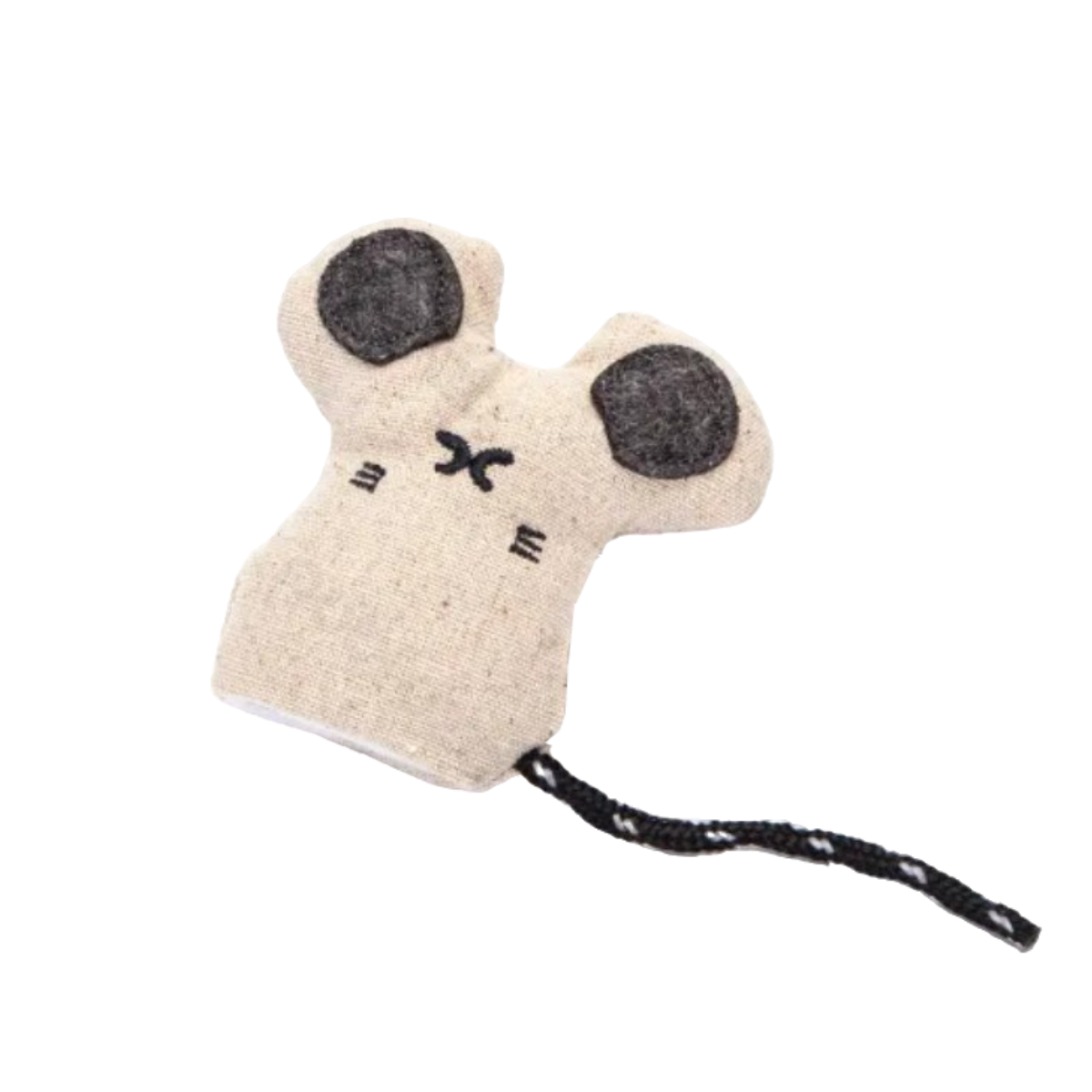 Topo di peluche con Erba Gatta - Gioco per gatti LINEA ECO
