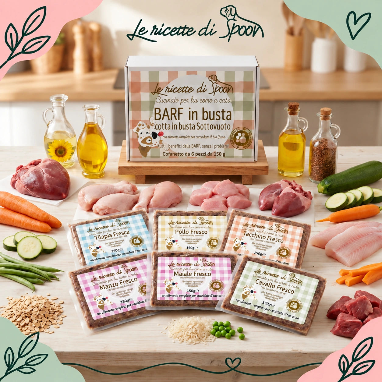 BARF in busta box degustazione sei gusti – Le Ricette di Spoon