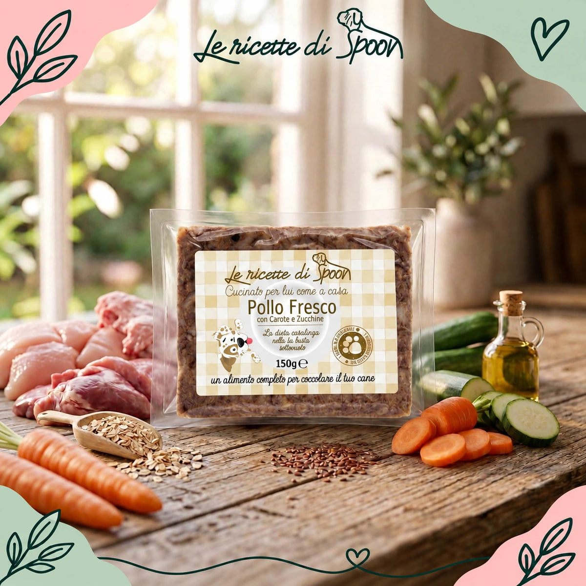 BARF in busta pollo – alimento completo per cane adulto, Le Ricette di Spoon