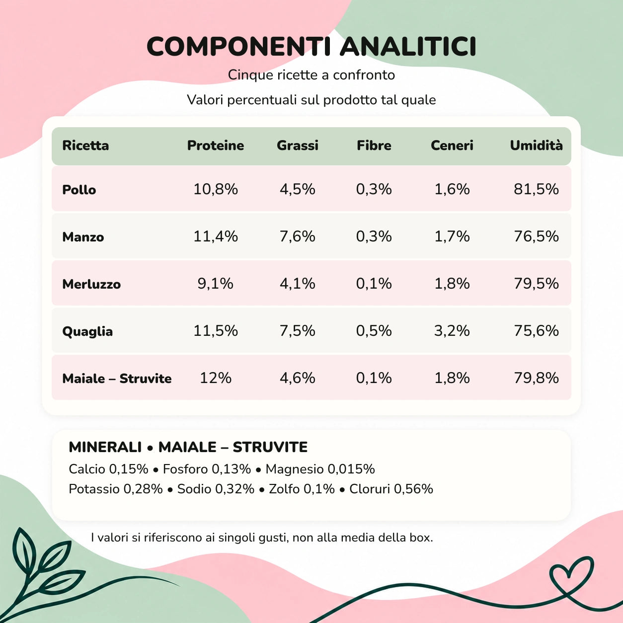 box la casalinga gatto componenti analitici