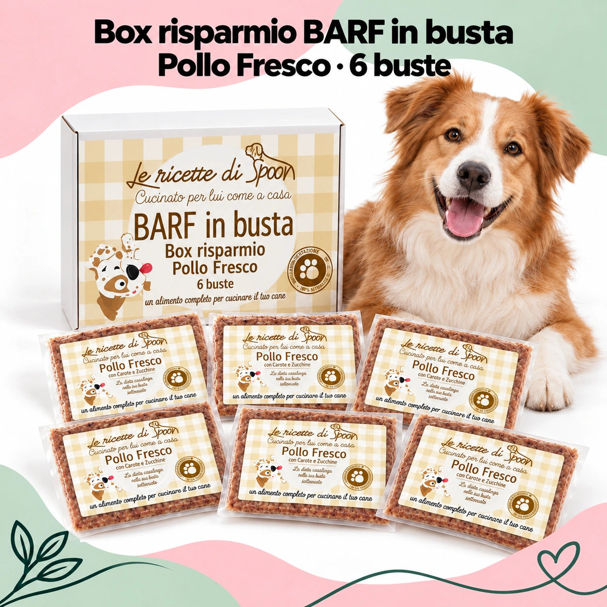 Box risparmio BARF in busta Pollo – sei buste dello stesso gusto