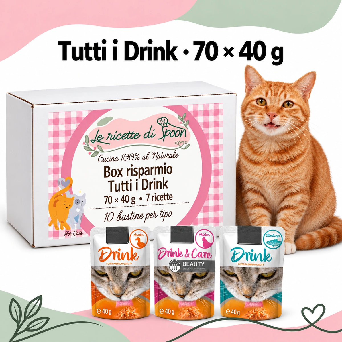 Box Risparmio Tutti i Drink gatto — 70 × 40 g — copertina