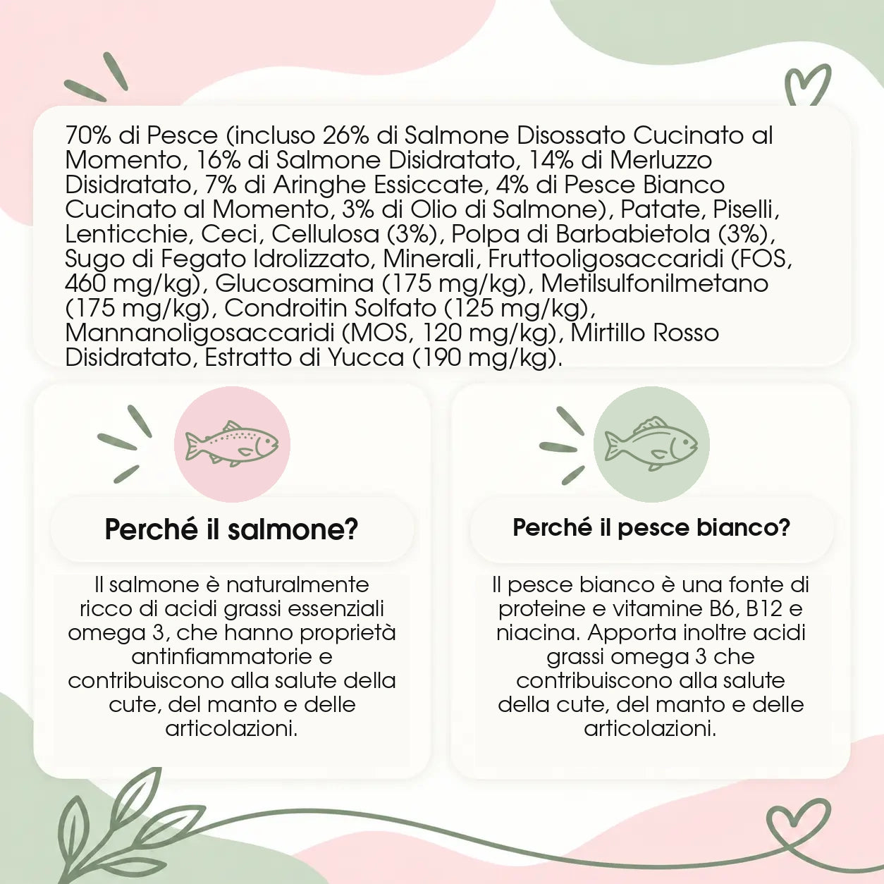 Salmone con Pesce Bianco - Crocchette Grain Free Gatto Adulto Sterilizzato Superproteiche (70% Carne Human Grade)