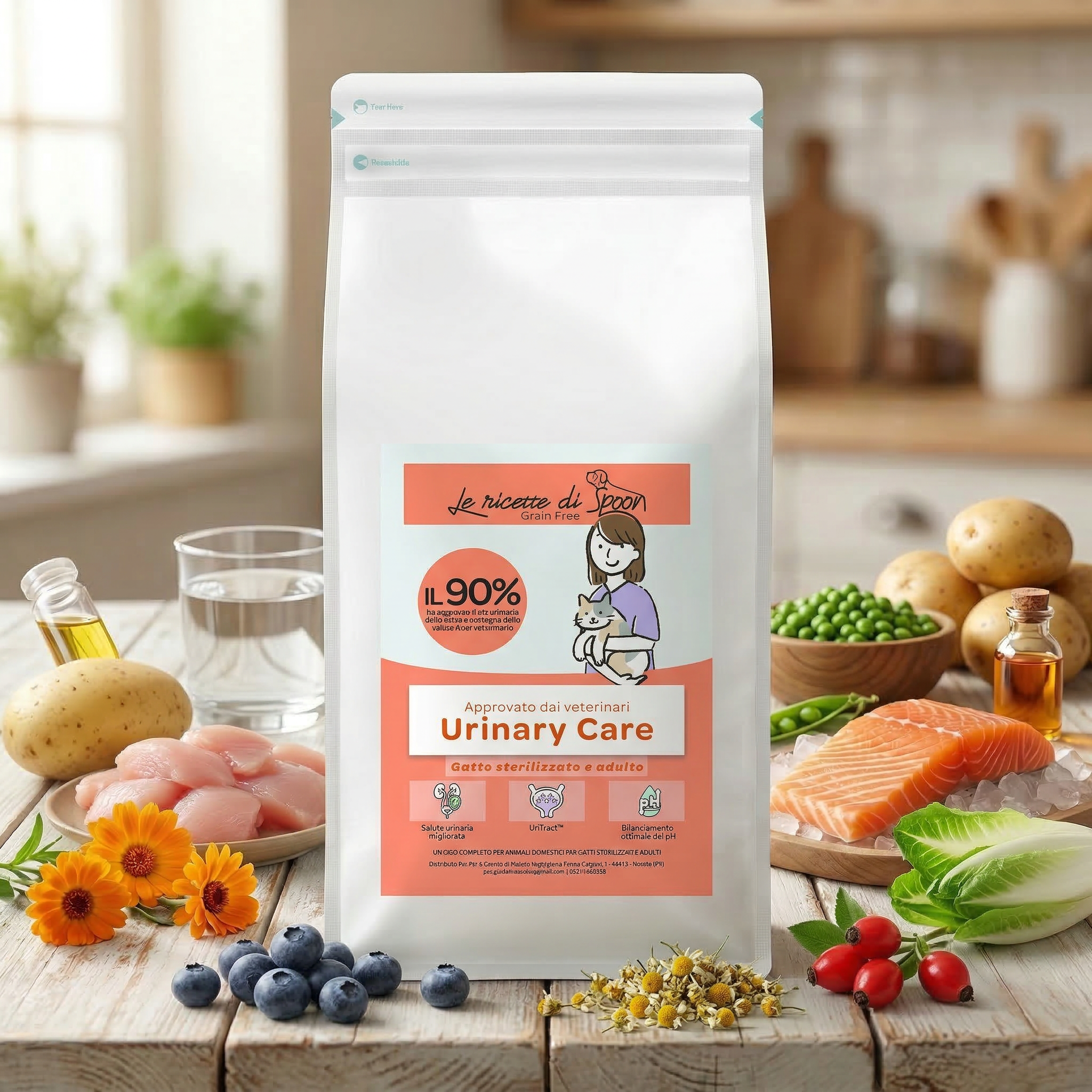 VetCare crocchette gatto - Urinary care, gatto sterilizzato e adulto