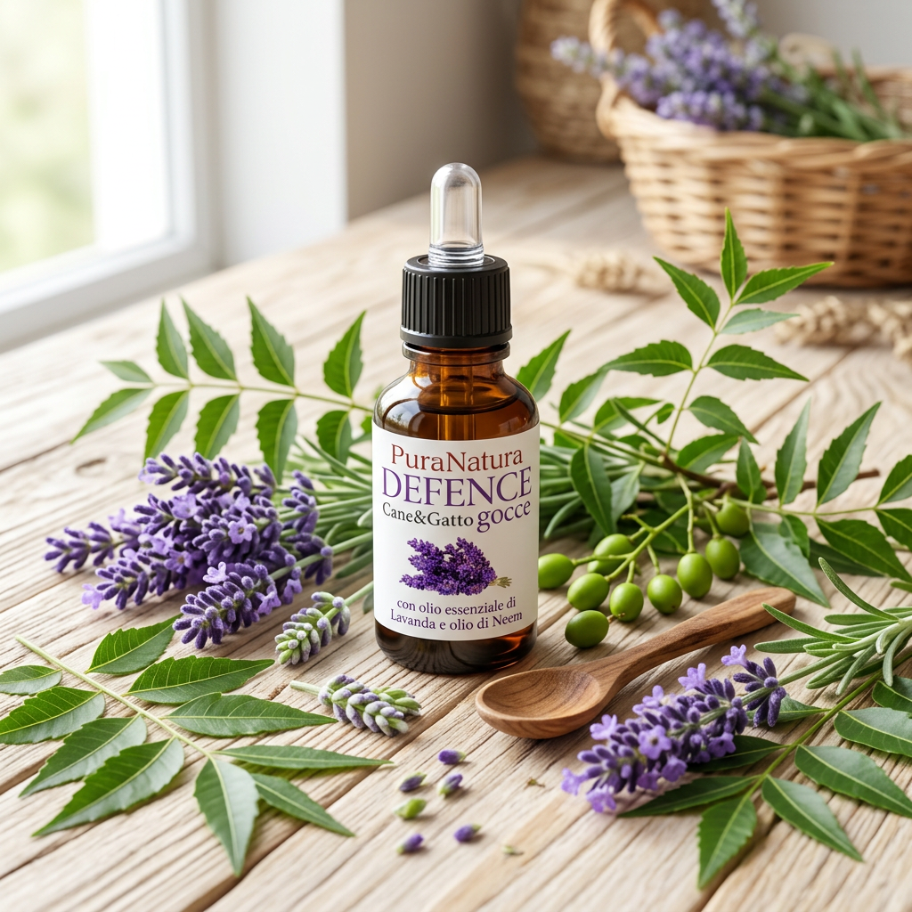 Antiparassitario Gocce Naturali Lavanda e Neem - Defence