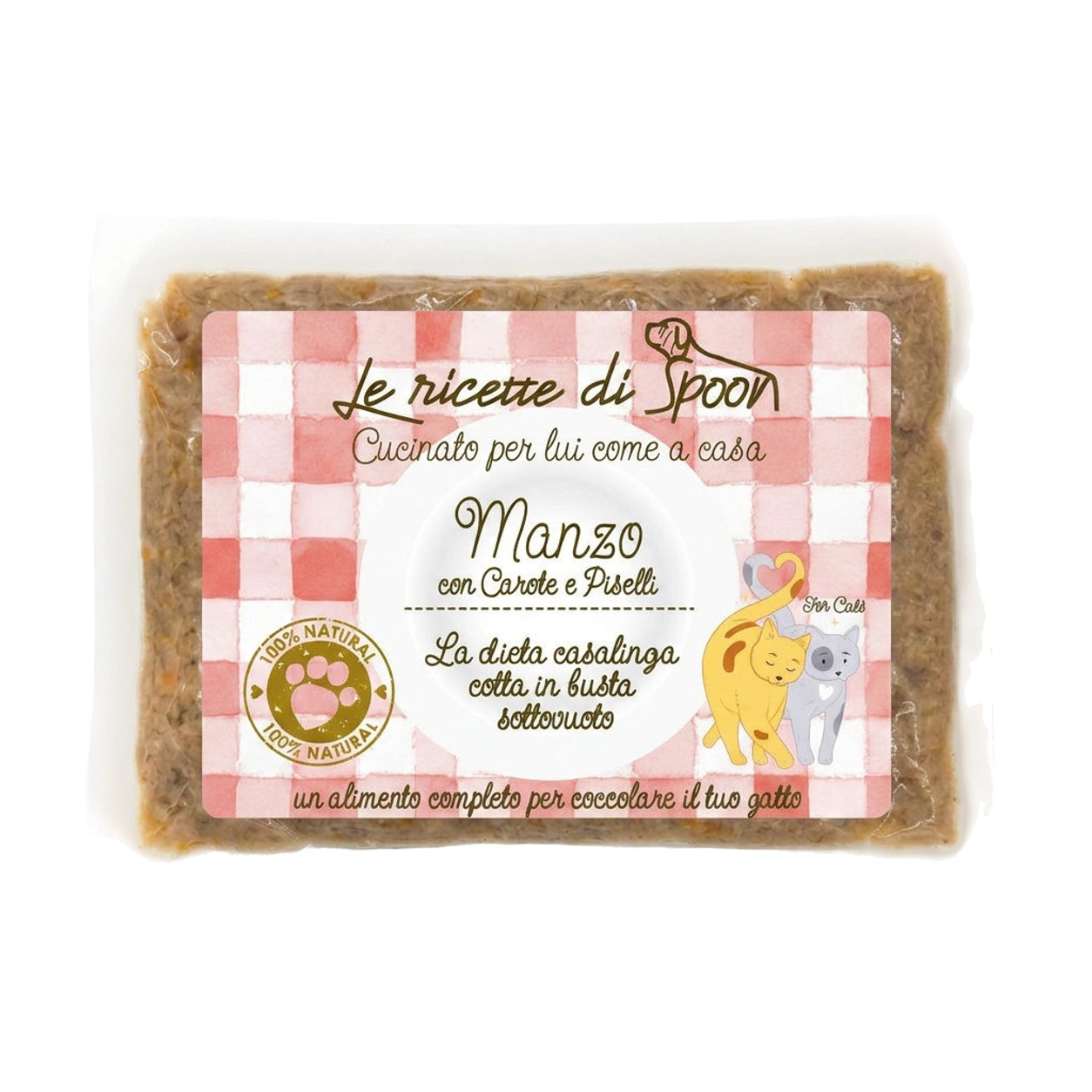 La Casalinga gatto manzo, 85 g – sfondo bianco
