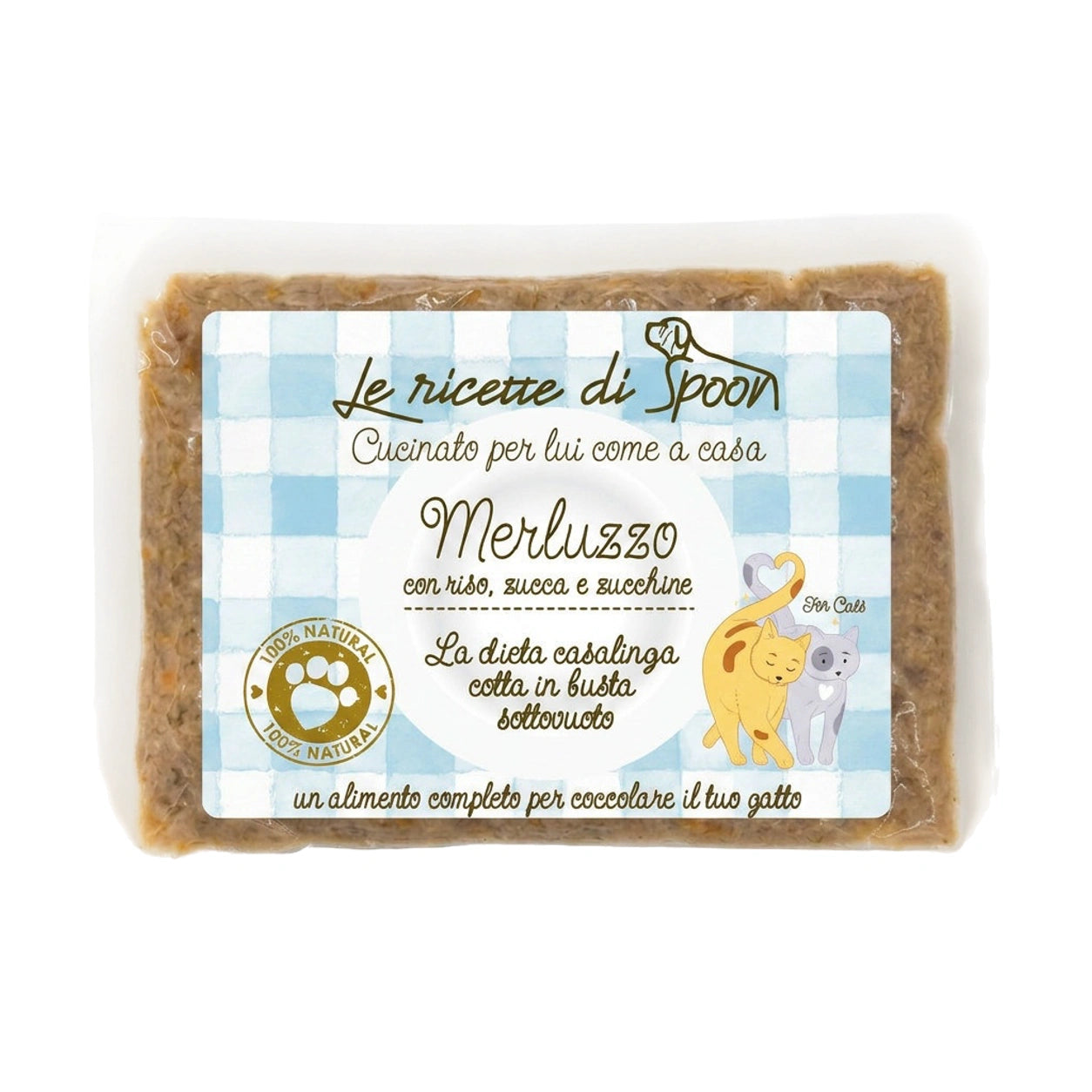 La Casalinga gatto merluzzo, 85 g – sfondo bianco