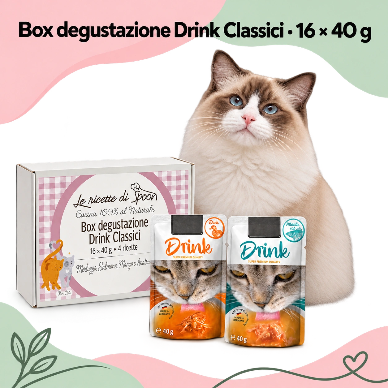 Box Drink classici gatto – confezione e bustine