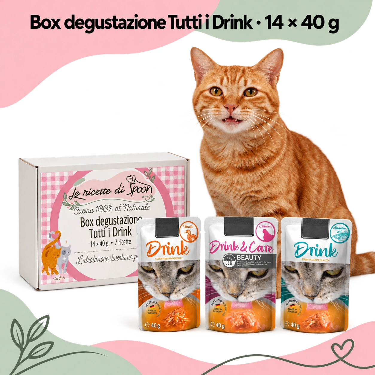 Box Tutti i Drink gatto – confezione e bustine