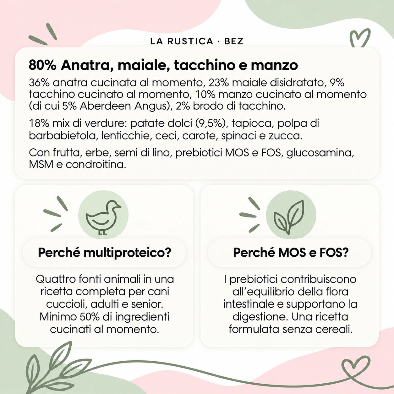 Le Ricette di Spoon La Rustica anatra maiale tacchino manzo – ingredienti benefici