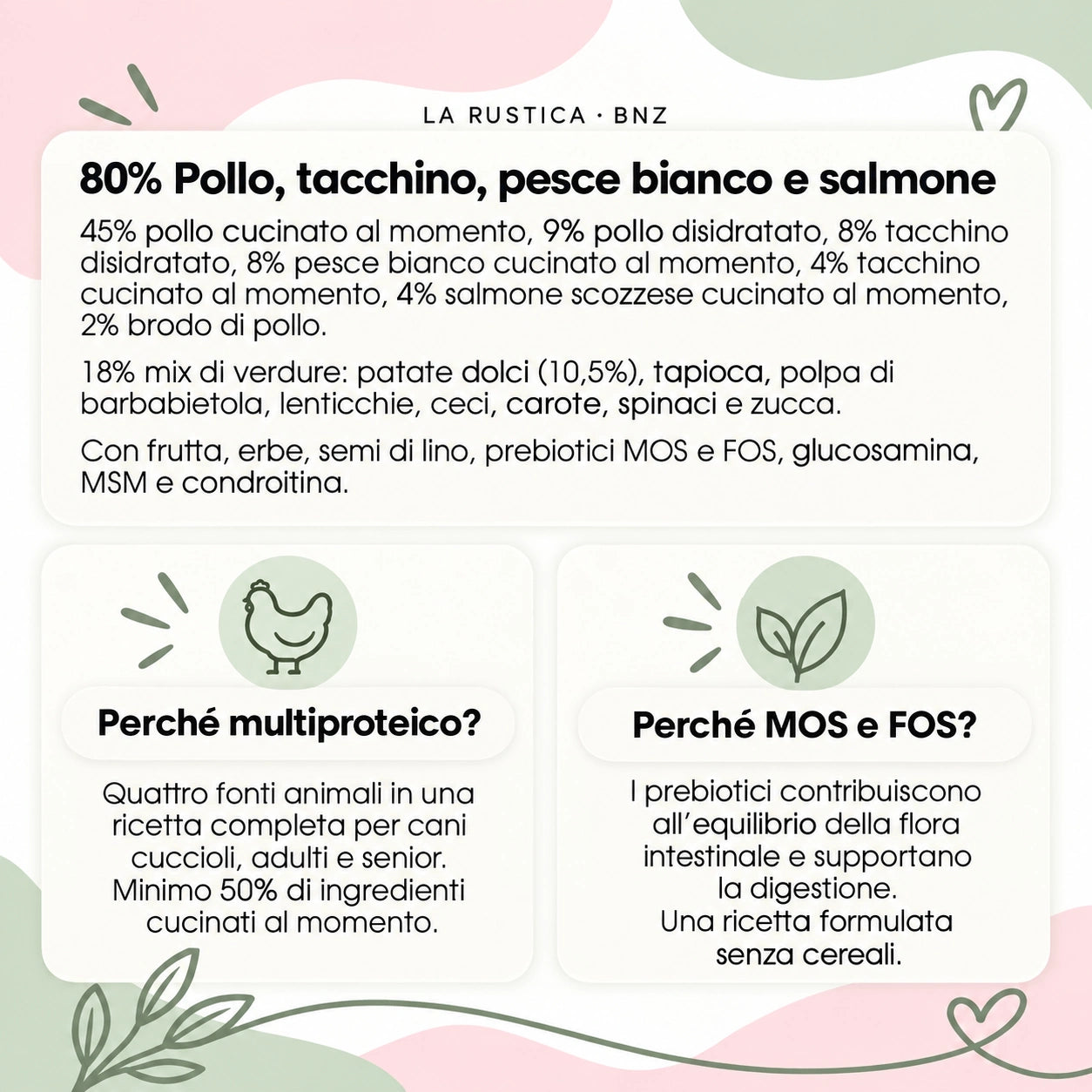 Le Ricette di Spoon La Rustica pollo tacchino pesce bianco salmone – ingredienti benefici