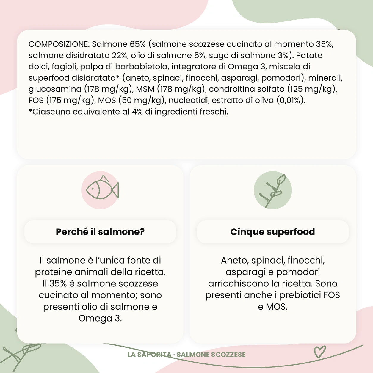 La Saporita salmone scozzese: ingredienti e benefici