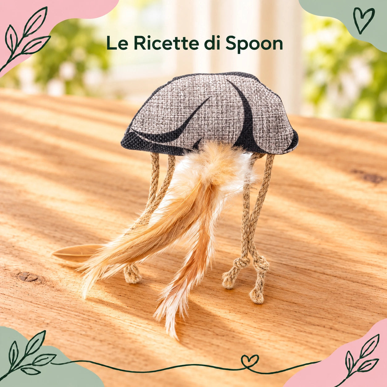 Medusa con erba gatta e piume | Le Ricette di Spoon | foto principale stile Spoon