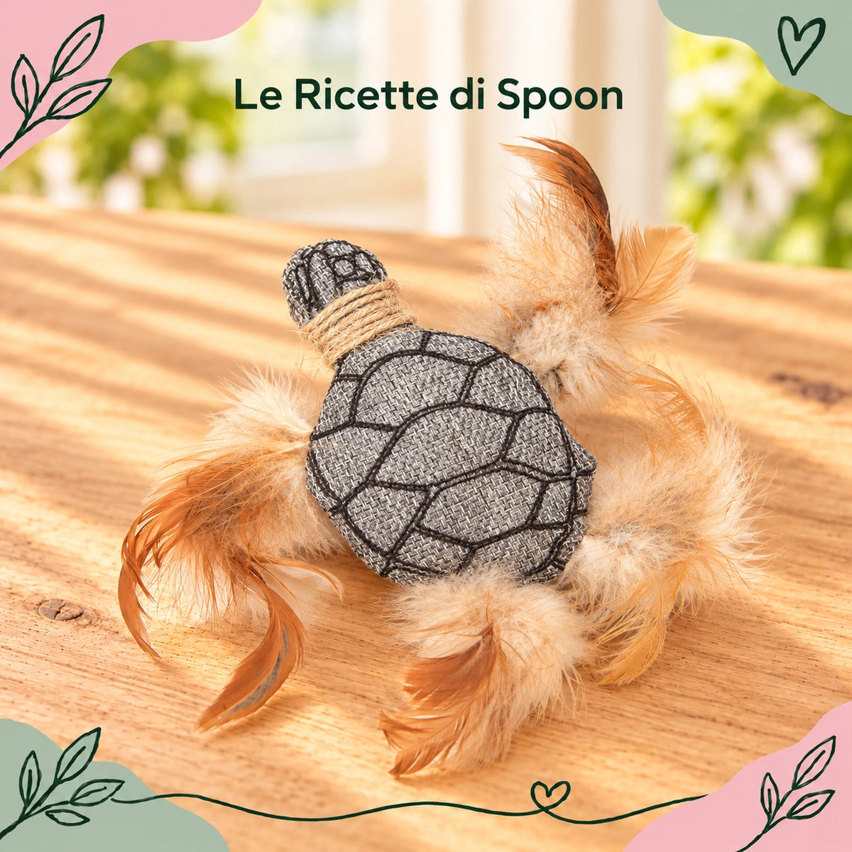 Tartaruga con erba gatta e piume | Le Ricette di Spoon | foto principale stile Spoon