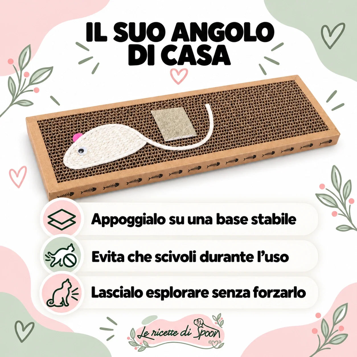 Tiragraffi piatto — Come collocare e proporre il tiragraffi