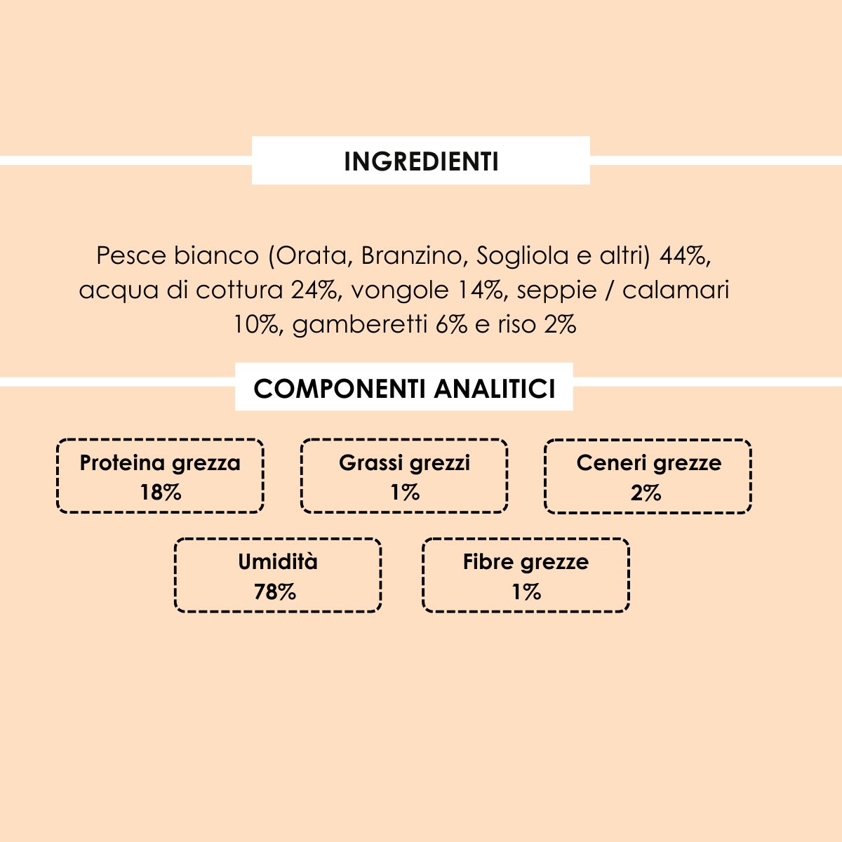 Le Ricette Semplici | Umido Naturale | Orata, Branzino e Sogliola con Sapori di Scoglio, acqua di cottura ed un pizzico di riso, cotti al vapore in vasetto 70 g