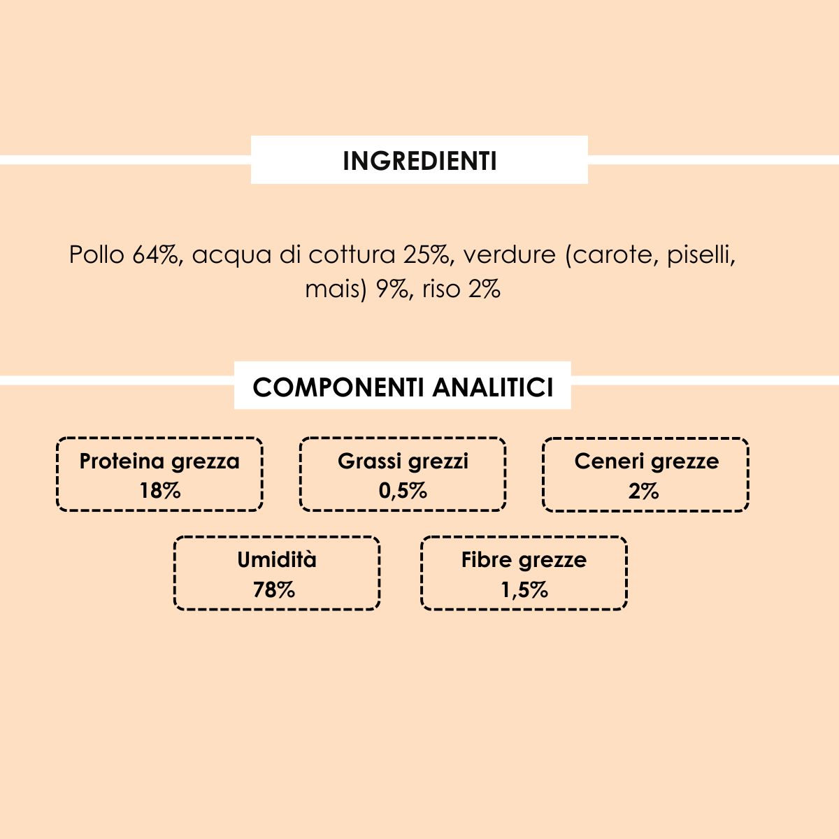 Le Ricette Semplici | Umido Naturale | Tenero Polletto con Carote e Piselli, acqua di cottura ed un pizzico di riso, cotti al vapore in vasetto 70 g
