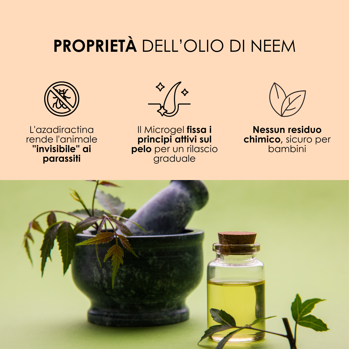 Antiparassitario Microgel Spray Naturale - Protective 90% Lavanda e Neem