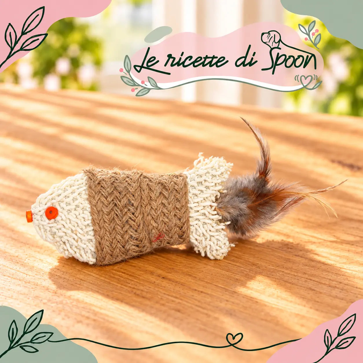 Pesciolino in corda di canapa e piume — Le Ricette di Spoon