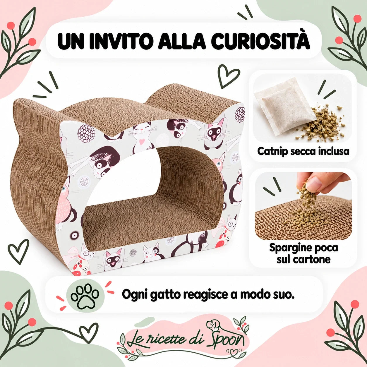 Micio — catnip secca inclusa