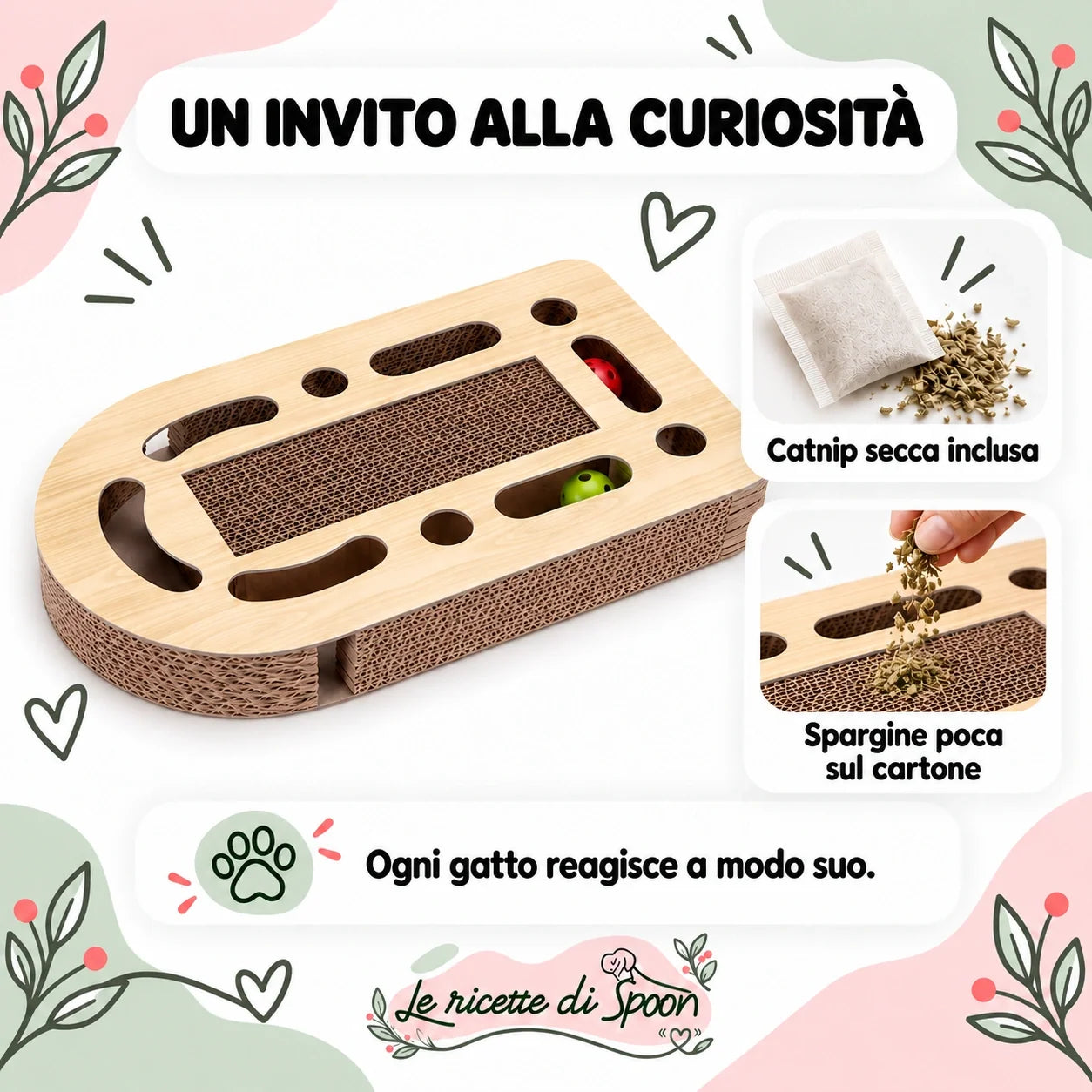 Pista — catnip secca inclusa