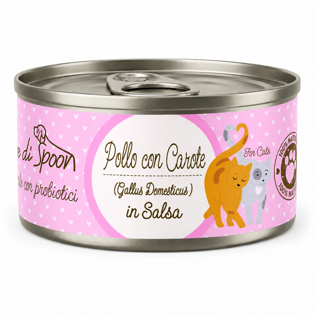 Straccetti gatto POLLO CON CAROTE 85 g - sfondo bianco