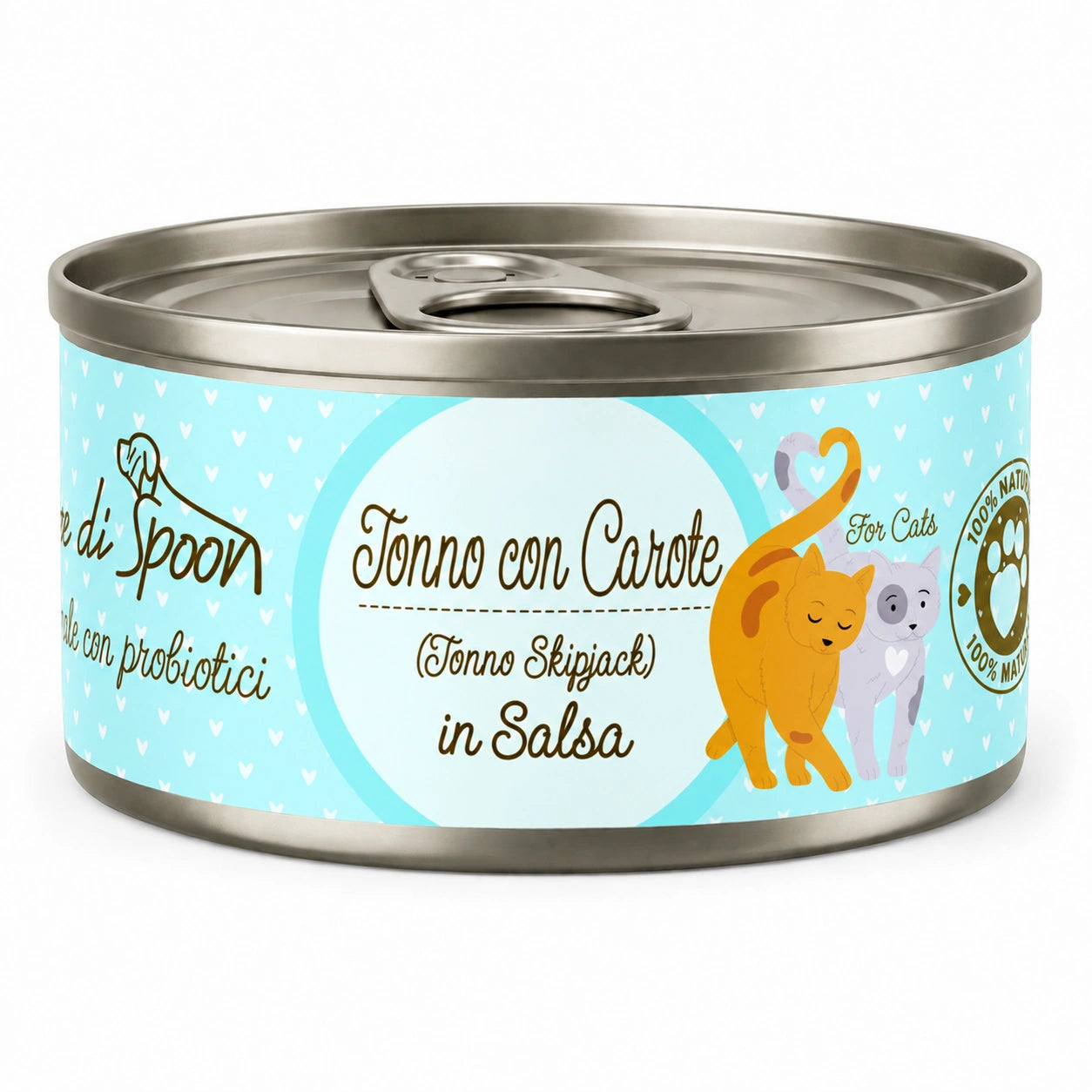 Straccetti gatto TONNO CON CAROTE 85 g - sfondo bianco