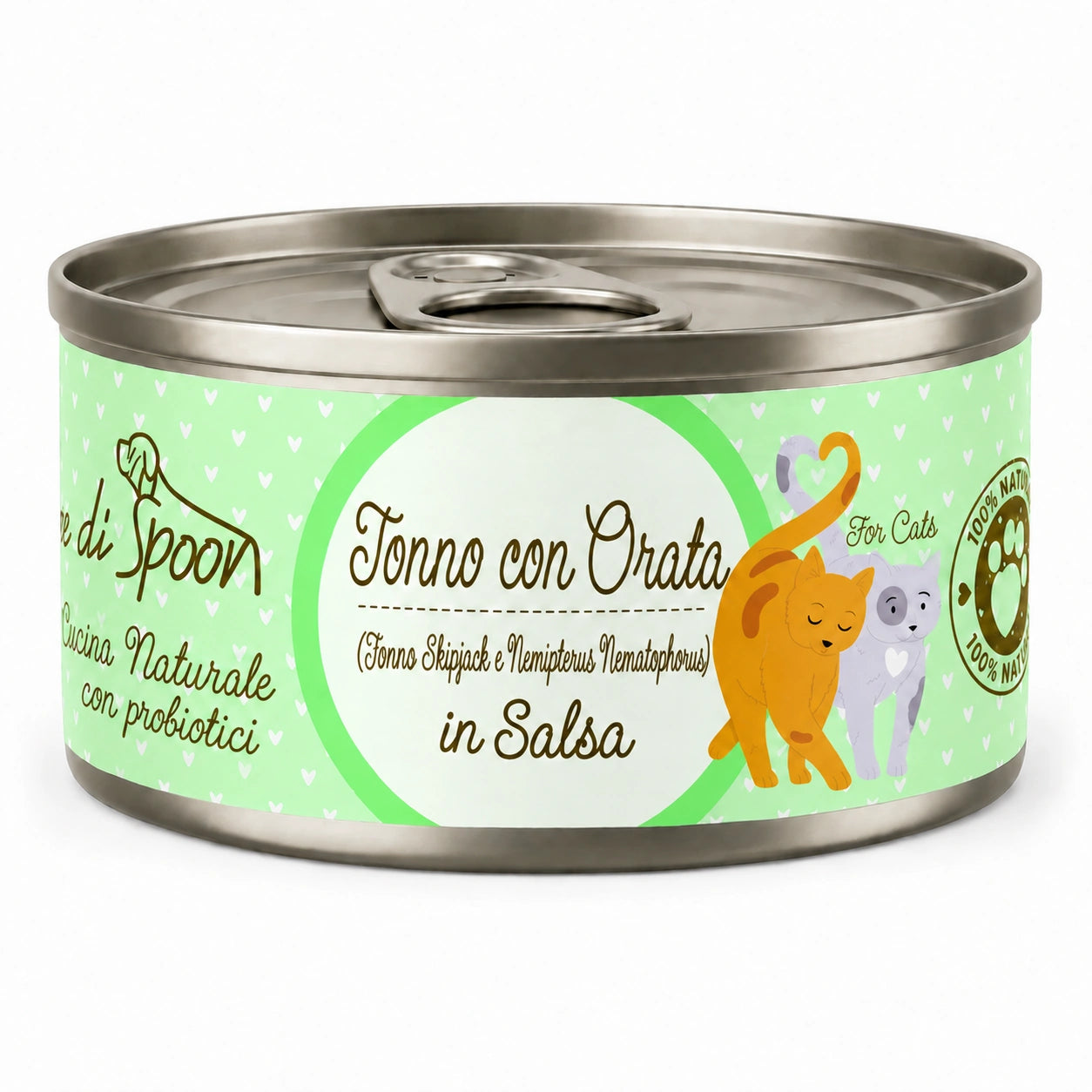 Straccetti gatto TONNO CON ORATA 85 g - sfondo bianco