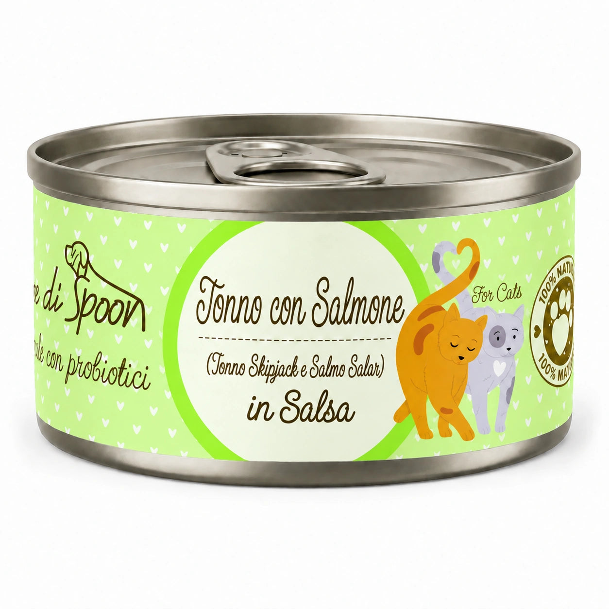 Straccetti gatto TONNO CON SALMONE 85 g - sfondo bianco