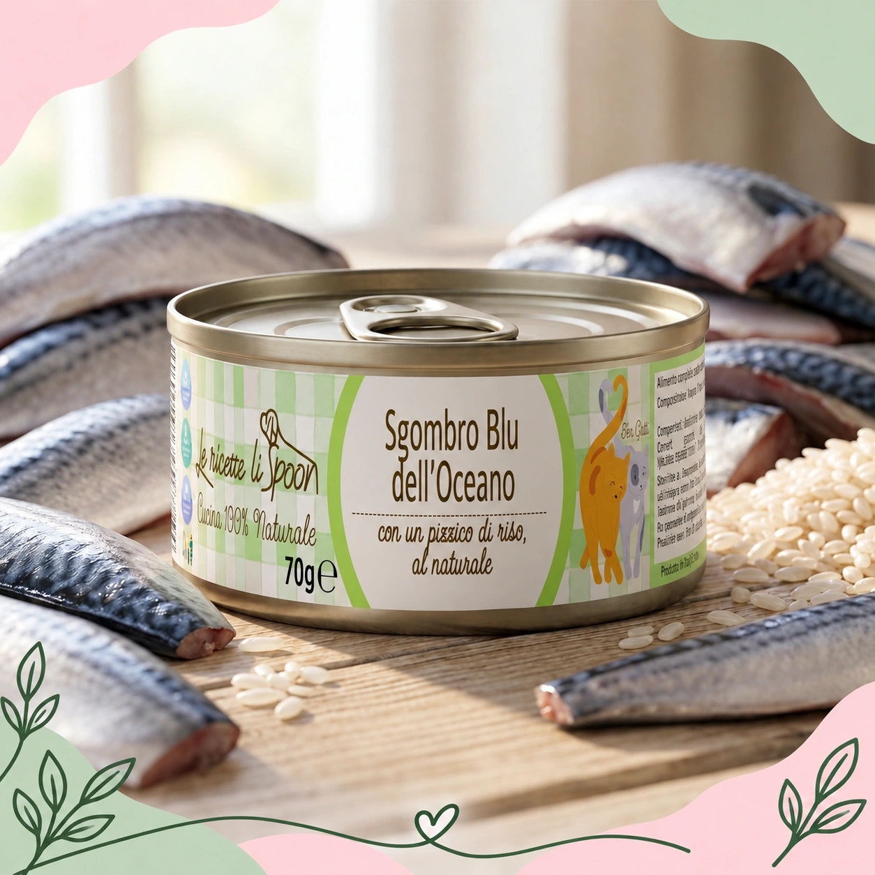 Sgombro Blu - Le Ricette Semplici umido naturale gatto 70 g