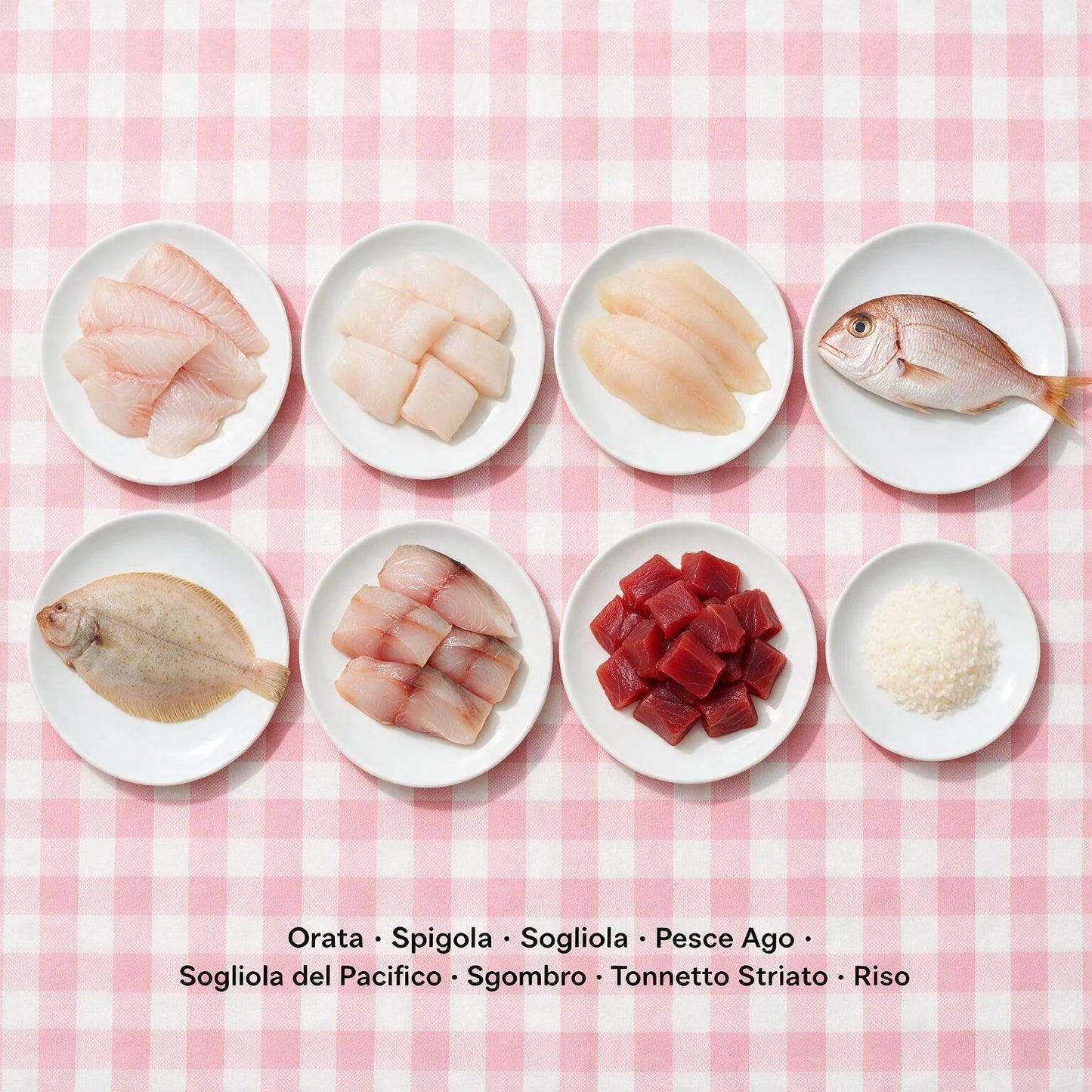 Le Ricette Semplici | Umido Naturale | Tonnetto Striato con Orata, Spigola e Sogliola, acqua di cottura ed un pizzico di riso, cotti al vapore in lattina 70 g