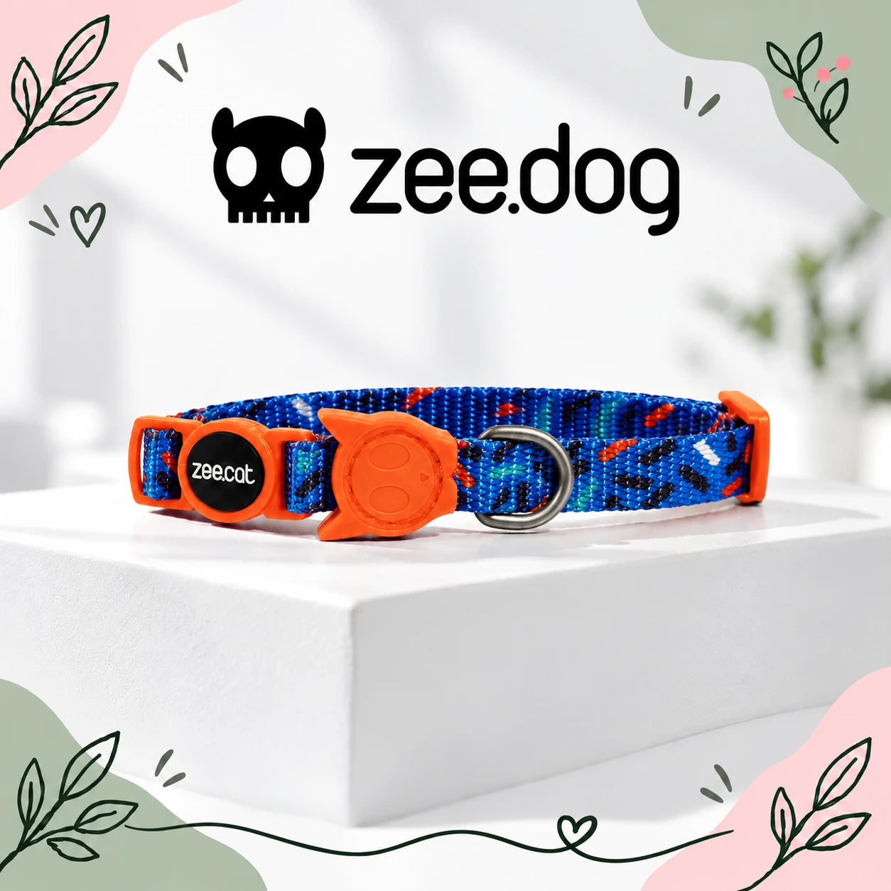 Zee.Dog Atlanta — collare gatto su sfondo moderno chiaro
