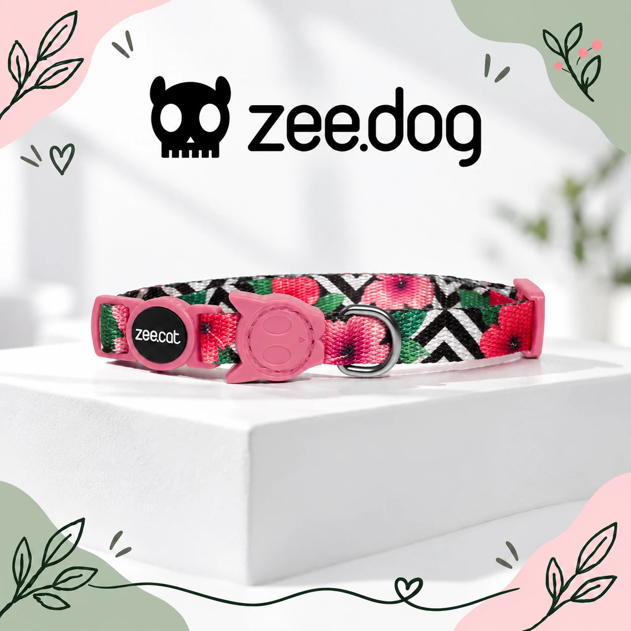 Zee.Dog Mahalo — collare gatto su sfondo moderno chiaro