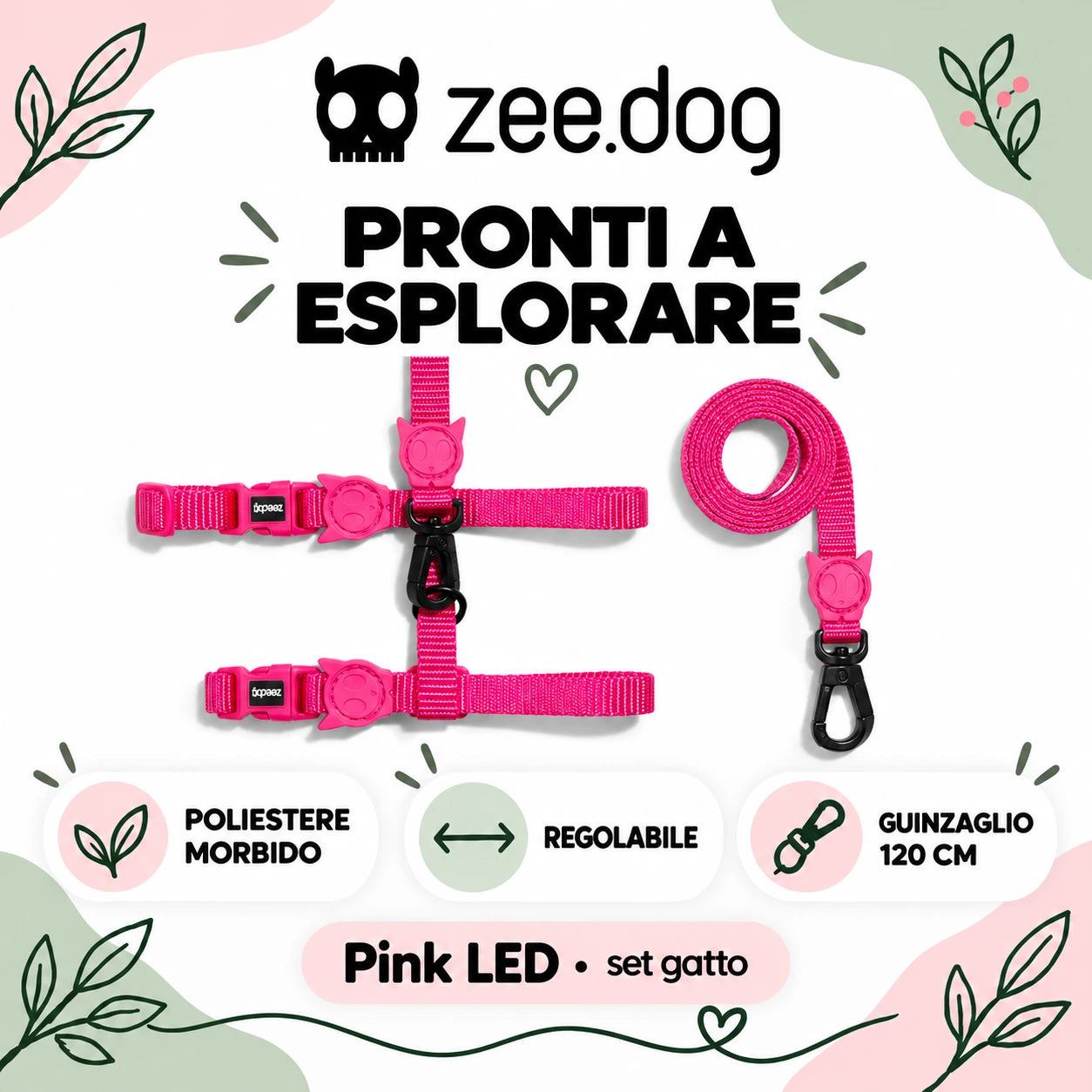 Zee.Dog Pink LED — materiale e caratteristiche